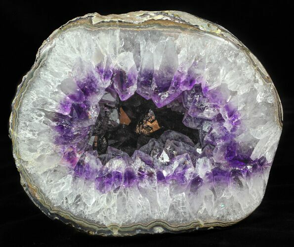 Sparkling Purple Amethyst Geode - Uruguay #58926